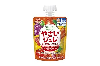 Amazon.co.jp: 森永乳業 フルーツでおいしいやさいジュレ 赤いの